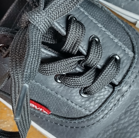 Levi's black synthetic leather mens casual fashion shoes - Picture 5 of 15